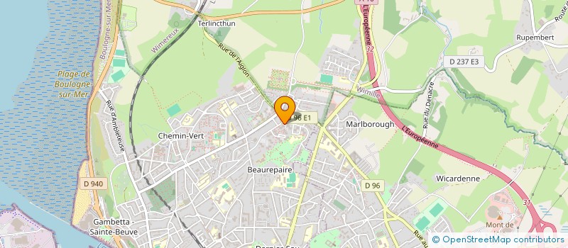 localisation de l'entreprise MADAME YAMILA DION  BOULOGNE-SUR-MER