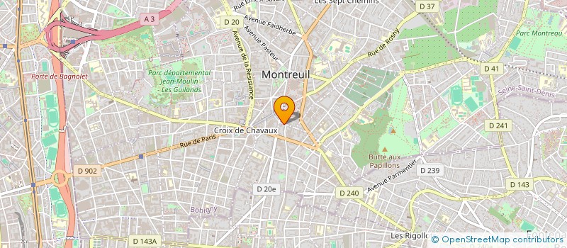 localisation de l'entreprise MADAME YAMINA AMOUCHE à MONTREUIL