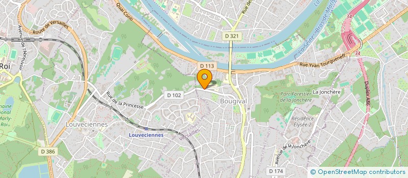 localisation de l'entreprise MADAME YAMINA AMRANE  BOUGIVAL