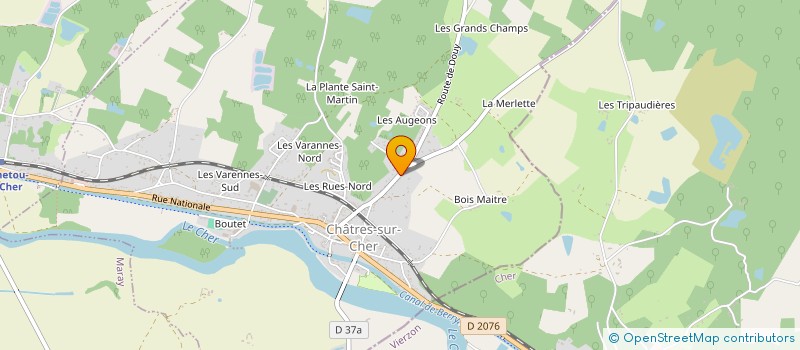 localisation de l'entreprise MADAME YAMINA BELABEB  CHATRES-SUR-CHER