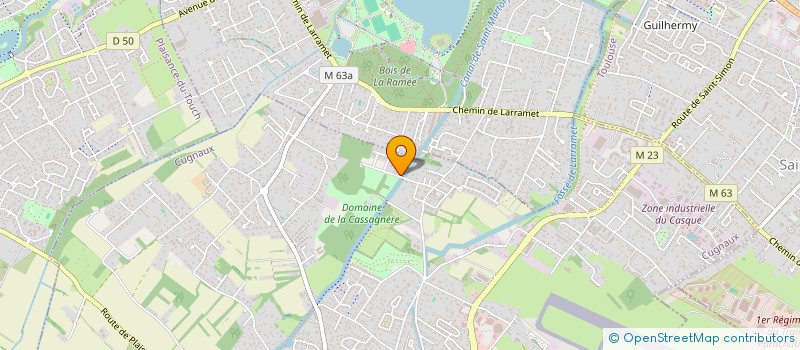 localisation de l'entreprise MADAME YAMINA BELFODIL  CUGNAUX