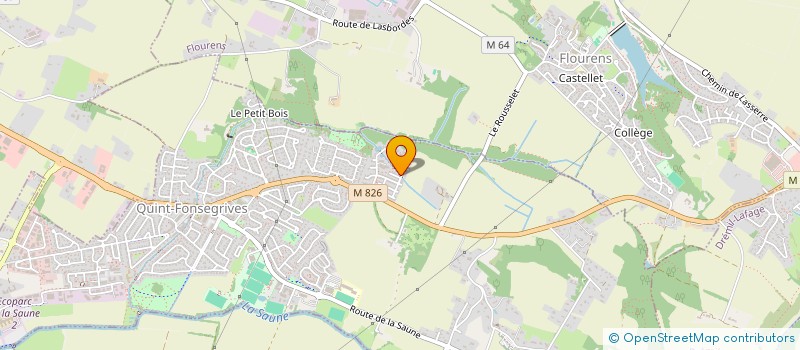 localisation de l'entreprise MADAME YAMINA BELLAOUI  QUINT-FONSEGRIVES