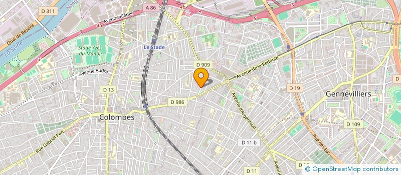 localisation de l'entreprise MADAME YAMINA BENAMAR à COLOMBES