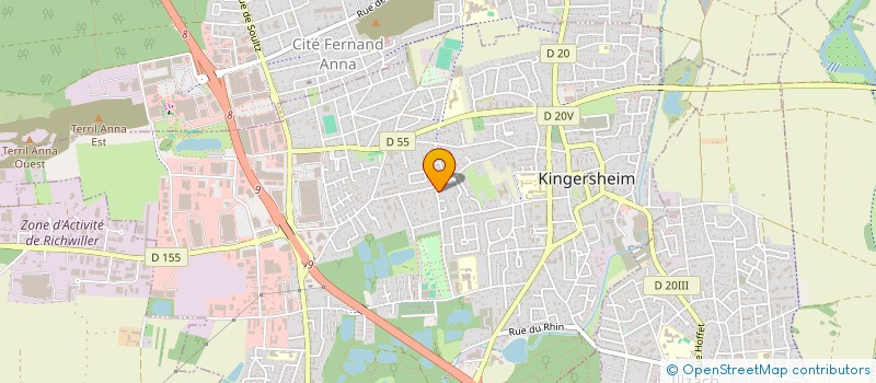 localisation de l'entreprise MADAME YAMINA BENGANA  KINGERSHEIM