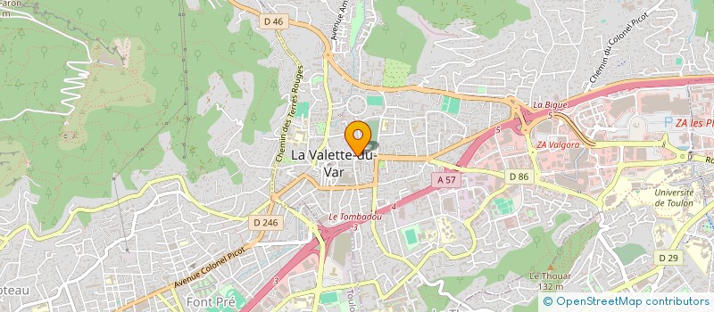 localisation de l'entreprise MADAME YAMINA BENNOUR à LA VALETTE-DU-VAR