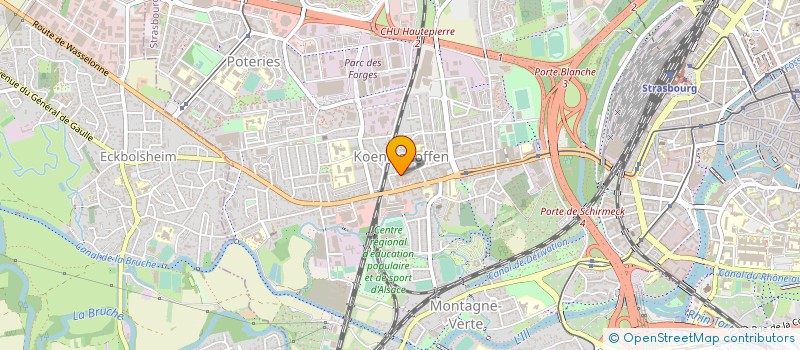 localisation de l'entreprise MADAME YAMINA BETTOUY à STRASBOURG