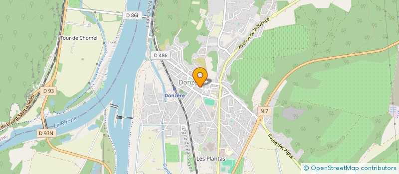 localisation de l'entreprise MADAME YAMINA BOUAMAMA  DONZERE