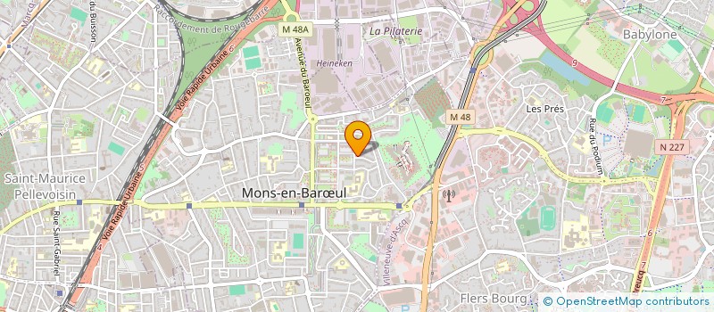 localisation de l'entreprise MADAME YAMINA BOUCHACHOU  MONS-EN-BARUL