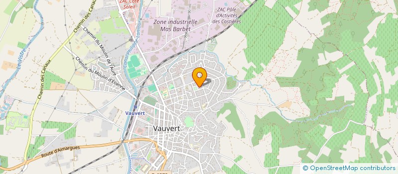 localisation de l'entreprise MADAME YAMINA EZZAOUI  VAUVERT