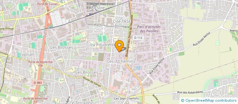 localisation de l'entreprise MADAME YAMINA KETFI  VAULX-EN-VELIN