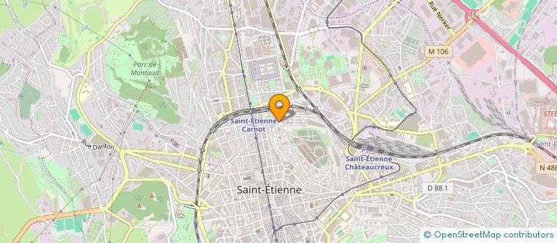 localisation de l'entreprise MADAME YAMINA KOUIDER à SAINT-ETIENNE