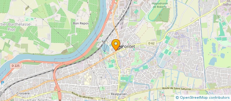 localisation de l'entreprise MADAME YAMINA LARBI BELGAID  LE PONTET