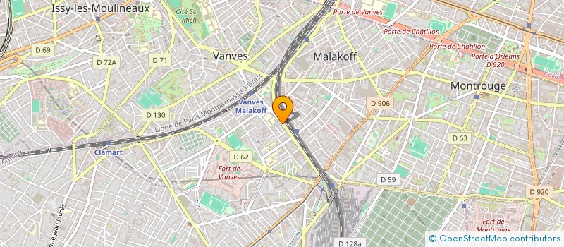 localisation de l'entreprise MADAME YAMINA MECIBAH  MALAKOFF