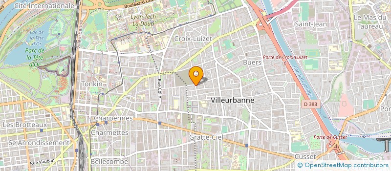 localisation de l'entreprise MADAME YAMINA MEZIOUED  VILLEURBANNE