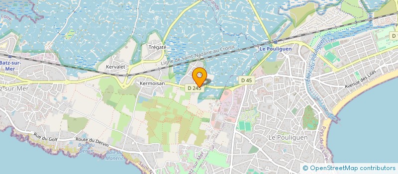 localisation de l'entreprise MADAME YAMINA OULAID à BATZ-SUR-MER