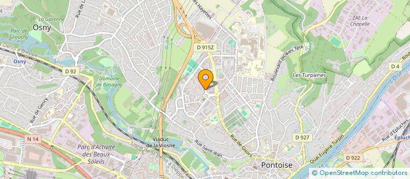 localisation de l'entreprise MADAME YAMINA TAILEB  PONTOISE