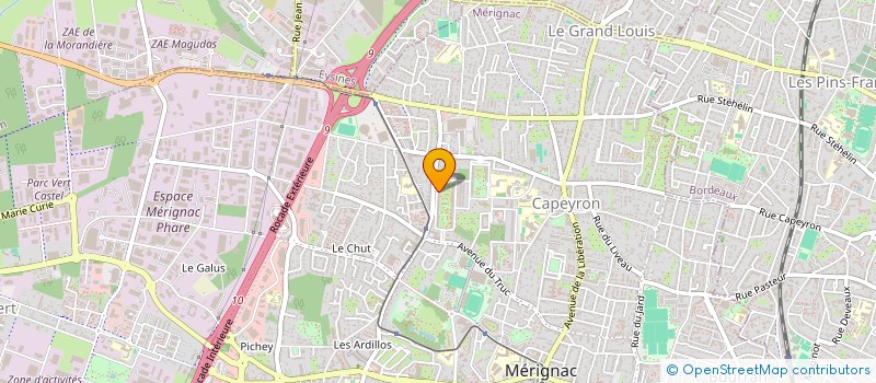 localisation de l'entreprise MADAME YAN-MEI PENG  MERIGNAC