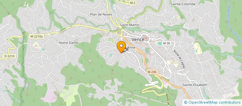 localisation de l'entreprise MADAME YANA MURTAZALIEVA à VENCE