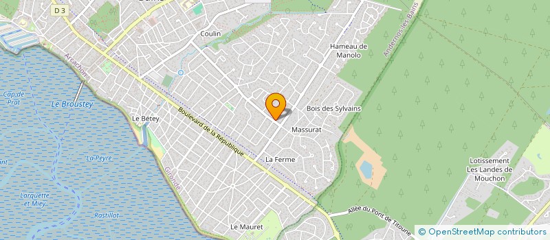 localisation de l'entreprise MADAME YANA ZAKHARCHUK  ANDERNOS-LES-BAINS