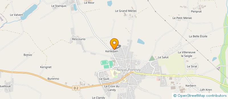 localisation de l'entreprise MADAME YANA ZHUKAVA  NOYAL-PONTIVY