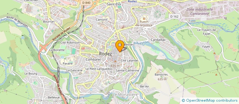 localisation de l'entreprise MADAME YANETH BERTE  RODEZ