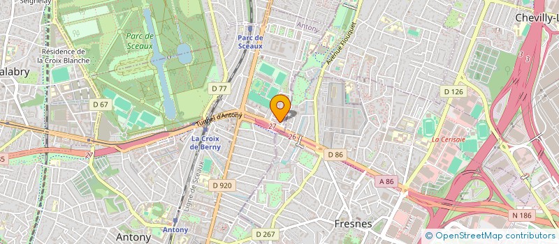 localisation de l'entreprise MADAME YANG GAO à ANTONY