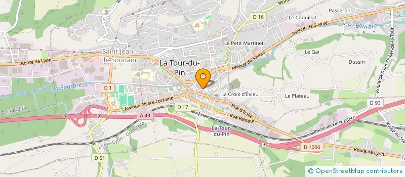 localisation de l'entreprise MADAME YANGMEIZI BAI à LA TOUR-DU-PIN