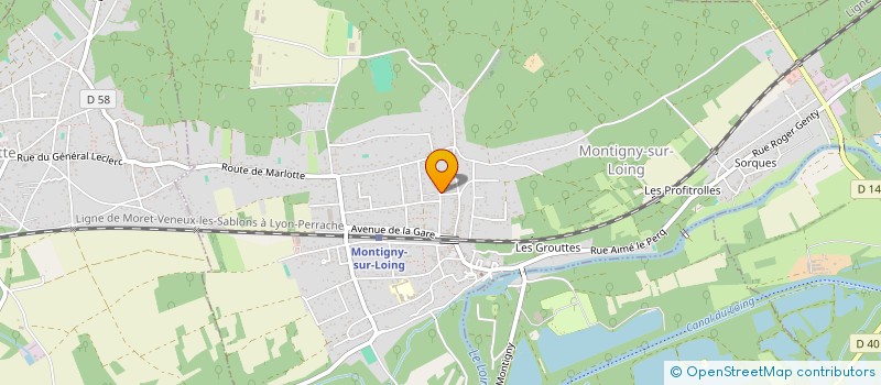 localisation de l'entreprise MADAME YANGZOM TSERING  MONTIGNY-SUR-LOING