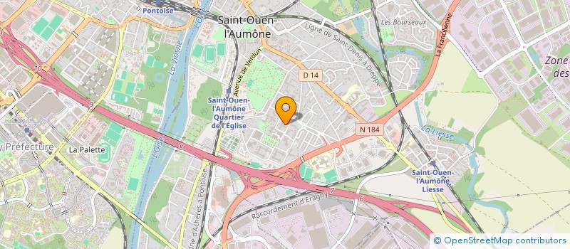 localisation de l'entreprise MADAME YANICE TONNET à SAINT-OUEN-L'AUMONE