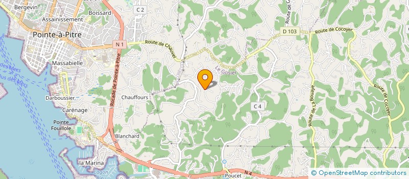 localisation de l'entreprise MADAME YANISE HAPPAY  LE GOSIER