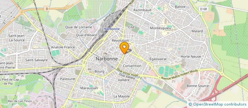 localisation de l'entreprise MADAME YANISSA ZIDANE à NARBONNE