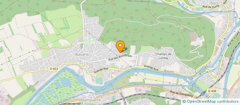 localisation de l'entreprise MADAME YANJI LIU  BAVANS