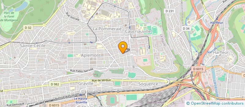 localisation de l'entreprise MADAME YANLING GUO  LE HAVRE