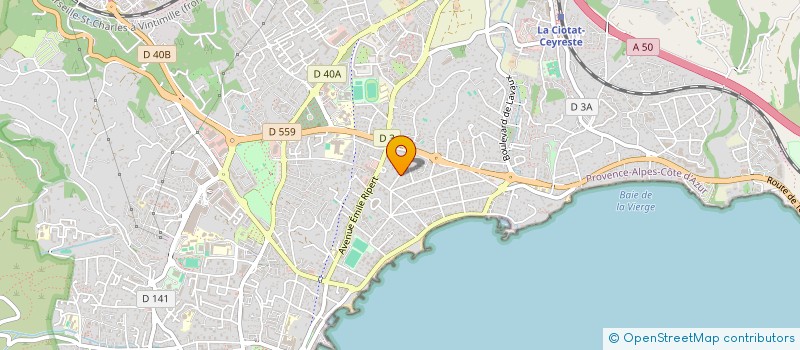 localisation de l'entreprise MADAME YANN GENEST à LA CIOTAT