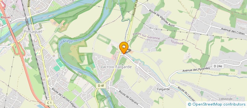 localisation de l'entreprise MADAME YANNA BERTHOULOUX  LACROIX-FALGARDE