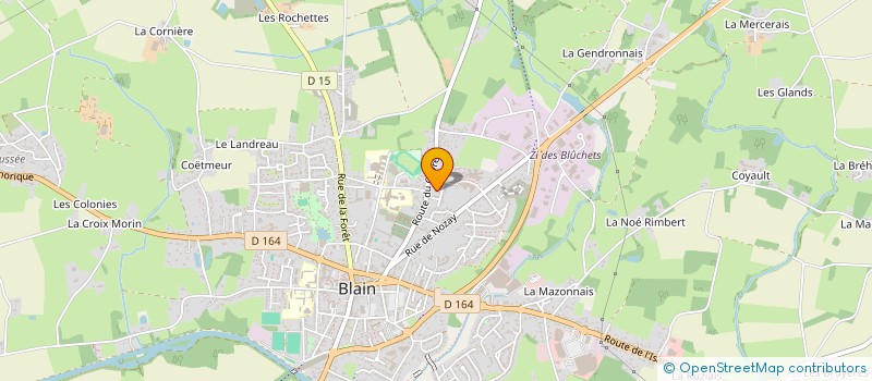 localisation de l'entreprise MADAME YANNE ADOU à BLAIN