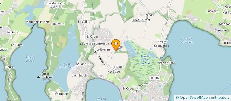 localisation de l'entreprise MADAME YANNE LE PORT  LARMOR-BADEN