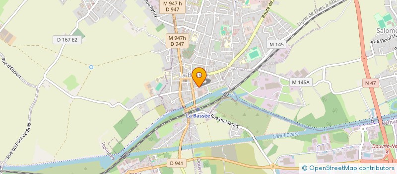 localisation de l'entreprise MADAME YANNICK BARRET  LA BASSEE