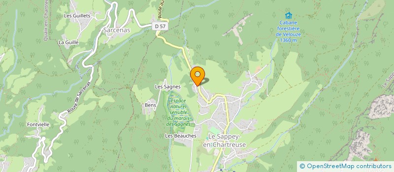 localisation de l'entreprise MADAME YANNICK BERIOT  LE SAPPEY-EN-CHARTREUSE