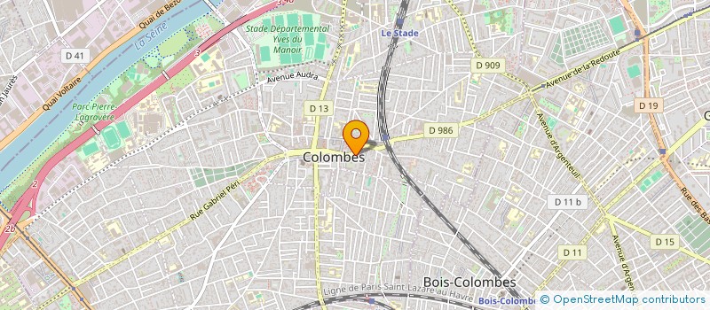 localisation de l'entreprise MADAME YANNICK BOUTON à COLOMBES