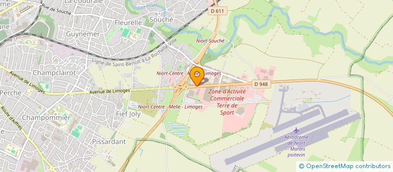 localisation de l'entreprise MADAME YANNICK CAILLET  NIORT