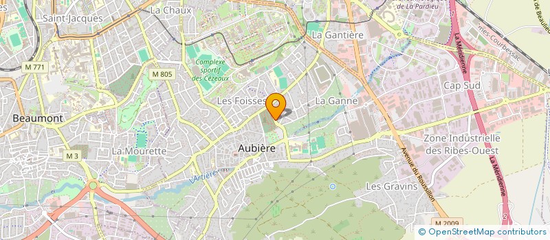 localisation de l'entreprise MADAME YANNICK CHOMETTE à AUBIERE