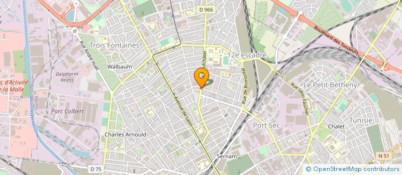 localisation de l'entreprise MADAME YANNICK COURLEUX  REIMS