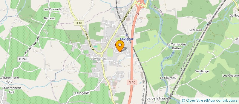 localisation de l'entreprise MADAME YANNICK DJAOTOLY  CAVIGNAC