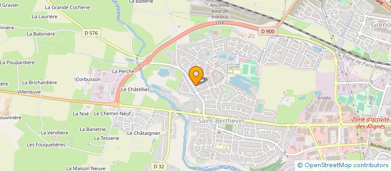 localisation de l'entreprise MADAME YANNICK DURAND à SAINT-BERTHEVIN