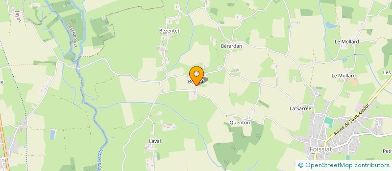 localisation de l'entreprise MADAME YANNICK GUERILLOT  FOISSIAT