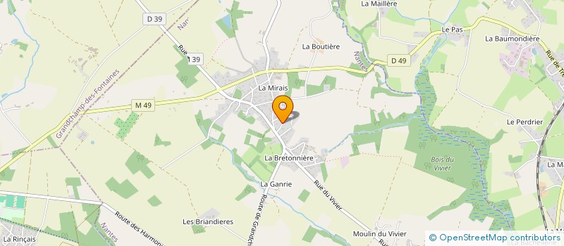 localisation de l'entreprise MADAME YANNICK LARIDON à LA CHAPELLE-SUR-ERDRE