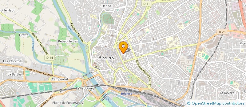 localisation de l'entreprise MADAME YANNICK LOPEZ à BEZIERS
