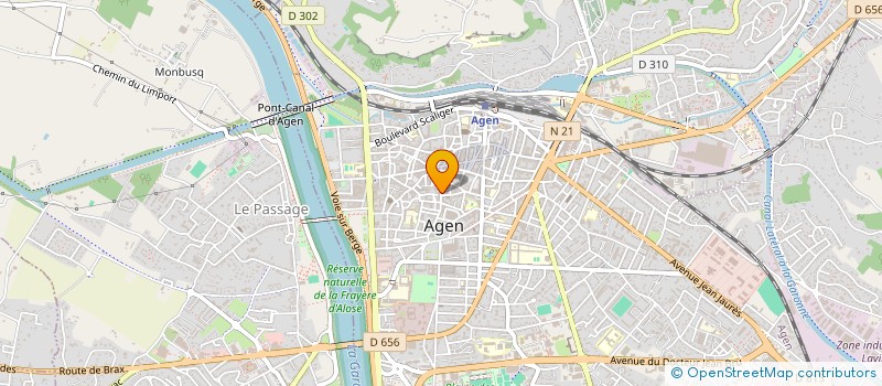 localisation de l'entreprise MADAME YANNICK MANDENG OBOUNOU  AGEN