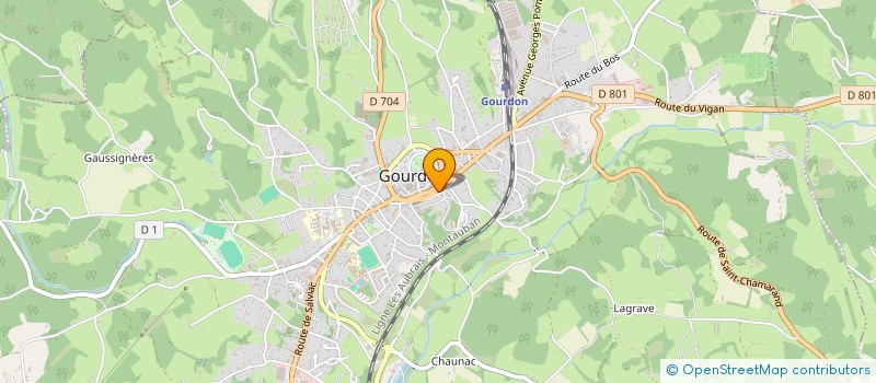 localisation de l'entreprise MADAME YANNICK MARTANO à GOURDON